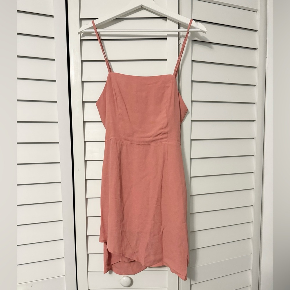 FOREVER 21 PINK MINI WRAP DRESS